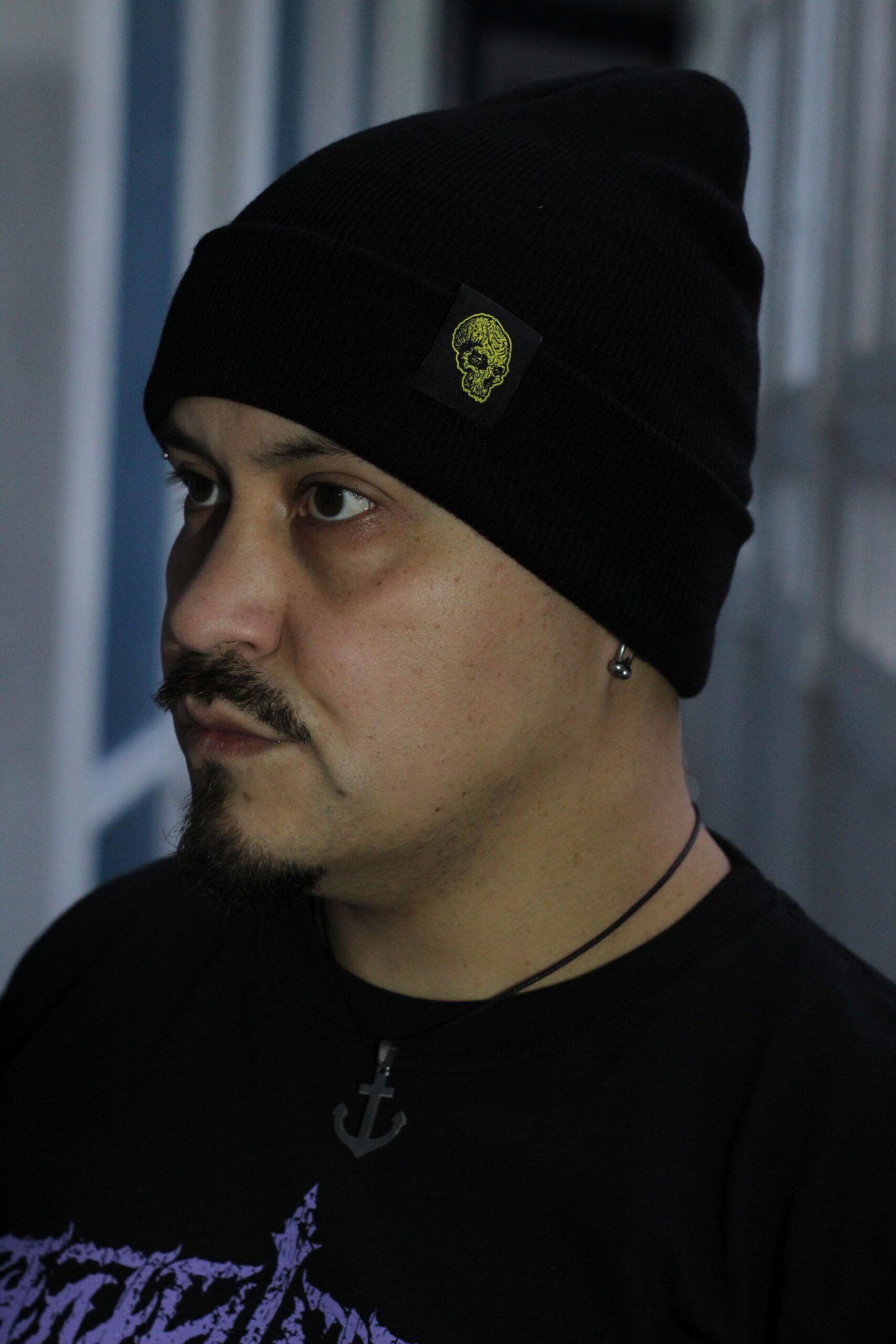 Beanie Negro Skull