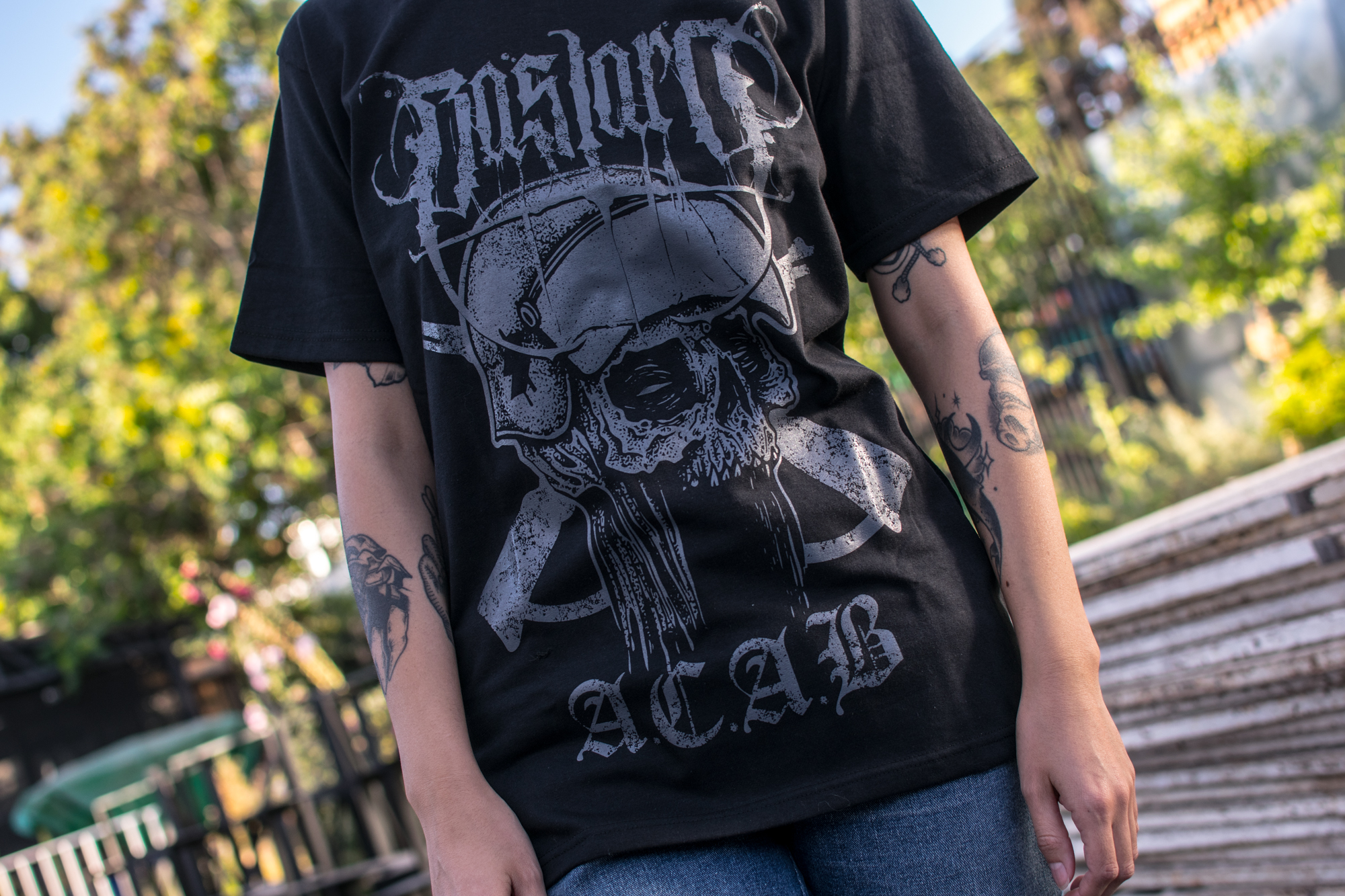 Polera Negra A.C.A.B