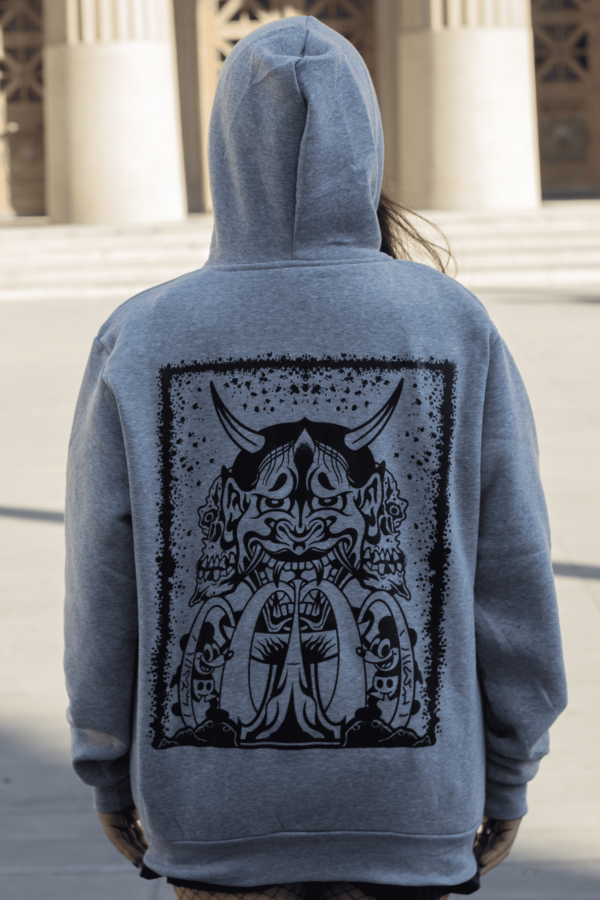 Poleron Con Cierre Gris Hannya Mike