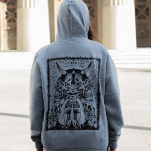 Poleron Con Cierre Gris Hannya Mike