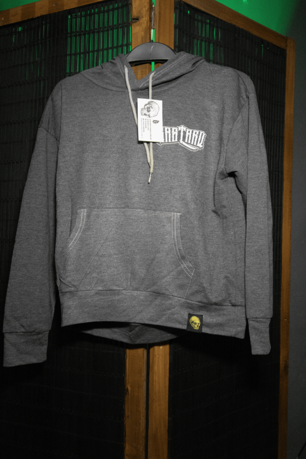 Poleron Canguro Gris Smoke Skull Talla 16