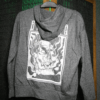 Poleron Canguro Gris Smoke Skull Talla 16
