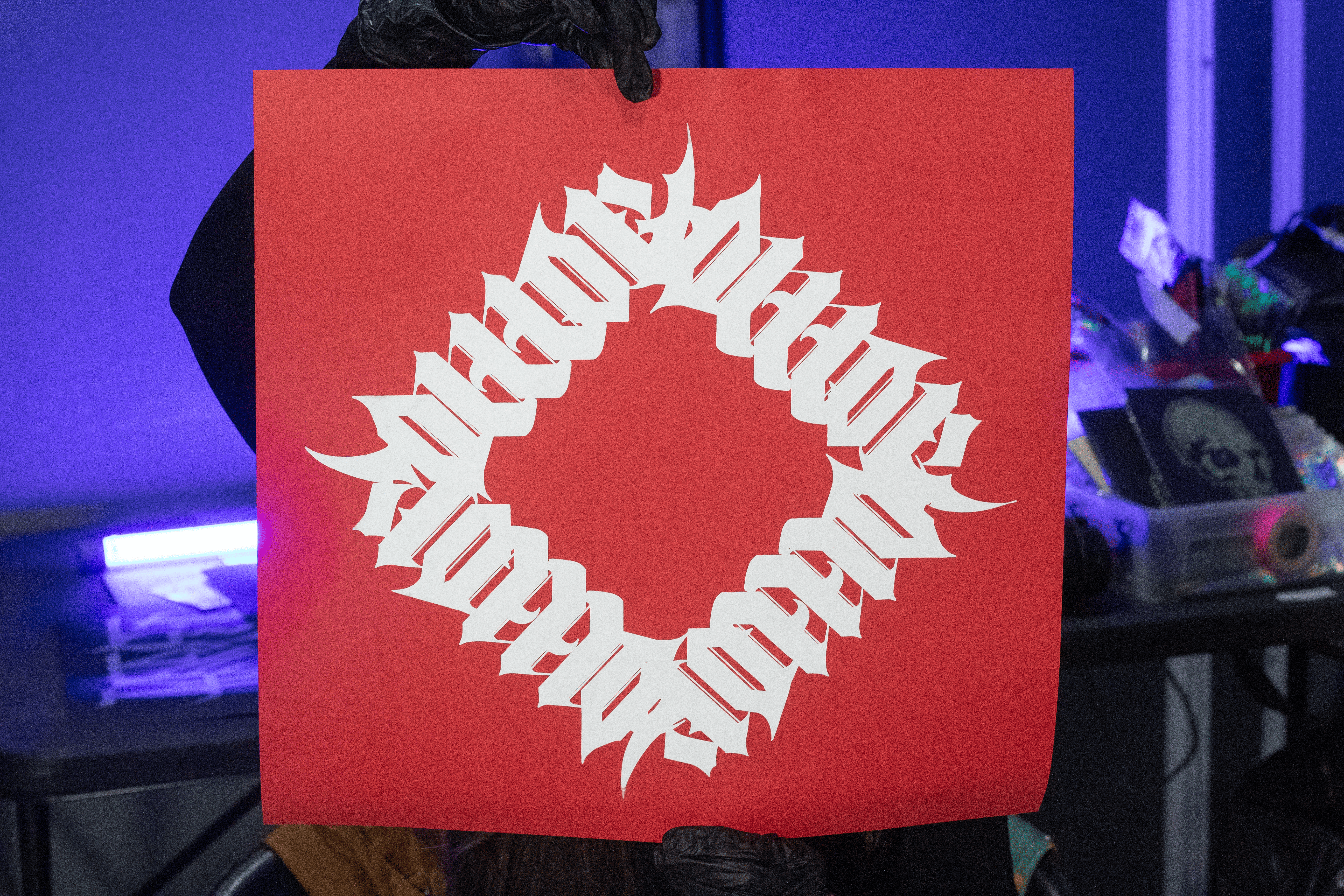Print Serigrafia Amor Rombo Rojo